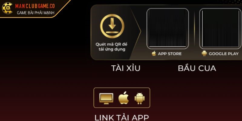 Giới thiệu khi tải app manclub